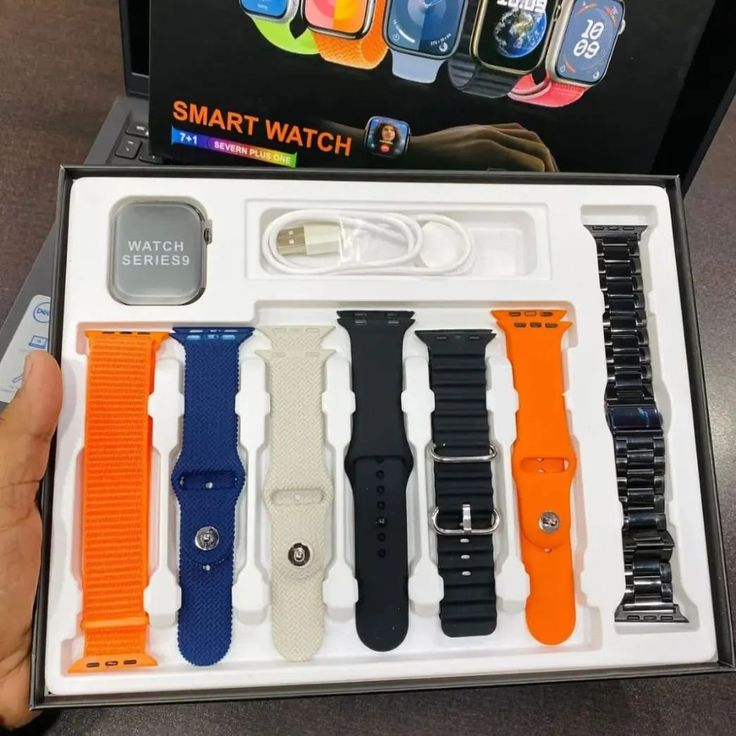 Searies 9 Smart Watch,7 Straps